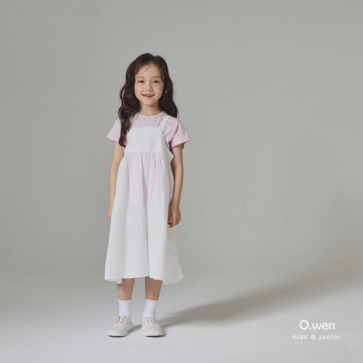 O Wen - Korean Children Fashion - #childrensboutique - Ribbon Layered One-Piece - 2