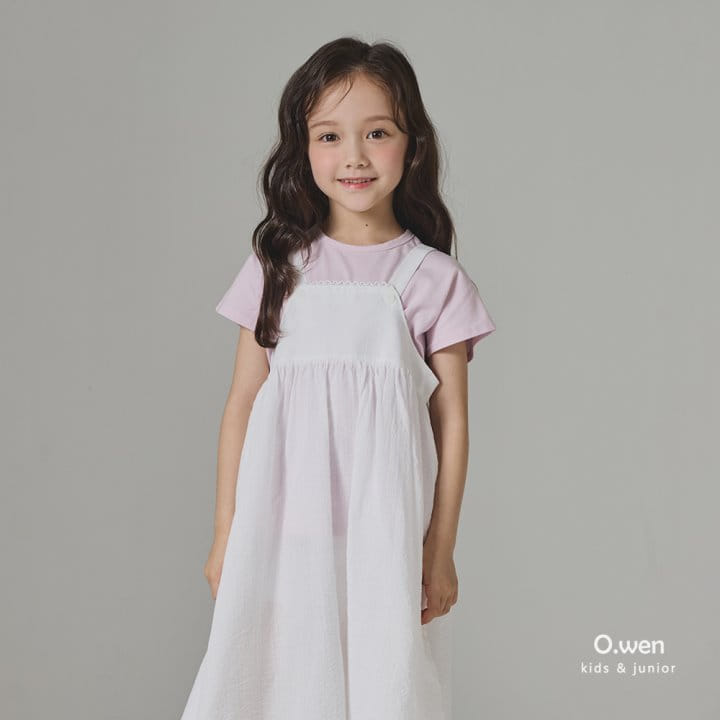 O Wen - Korean Children Fashion - #designkidswear - Ribbon Layered One-Piece - 3