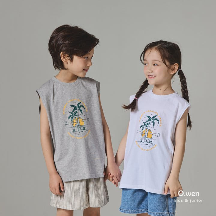 O Wen - Korean Children Fashion - #discoveringself - Palm Sleeveless Tee
