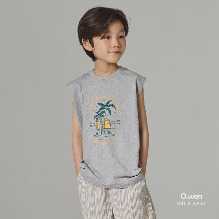 O Wen - Korean Children Fashion - #fashionkids - Palm Sleeveless Tee - 2