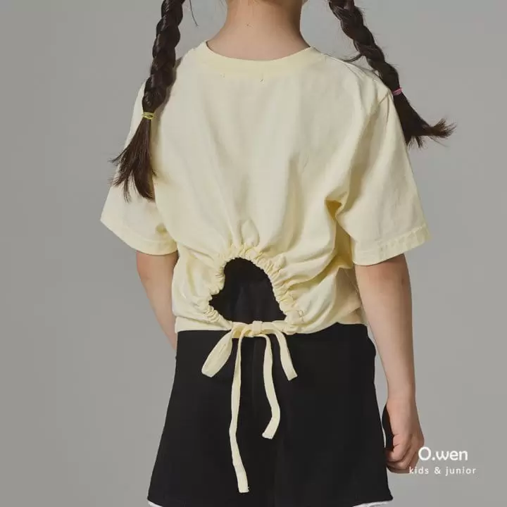 O Wen - Korean Children Fashion - #fashionkids - Love Back Slit Tee