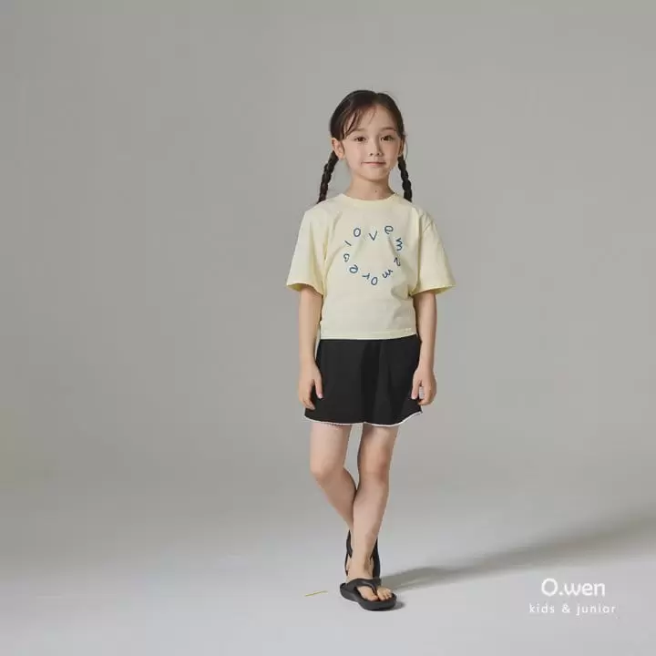 O Wen - Korean Children Fashion - #kidsstore - Love Back Slit Tee - 3