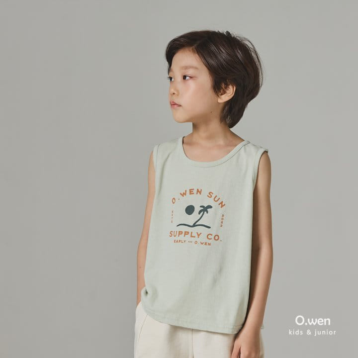 O Wen - Korean Children Fashion - #kidsstore - Sun Sleeveless Tee