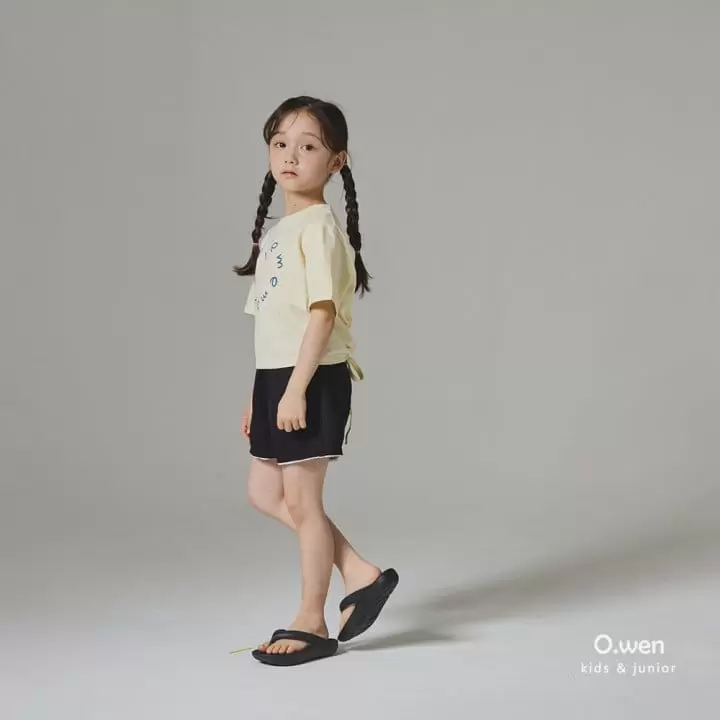 O Wen - Korean Children Fashion - #kidsstore - Love Back Slit Tee - 4