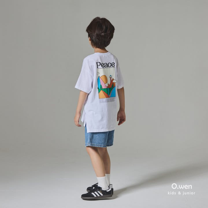 O Wen - Korean Children Fashion - #minifashionista - Peace Long Tee