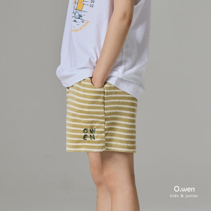 O Wen - Korean Children Fashion - #toddlerclothing - Cozy Terry Shorts - 6