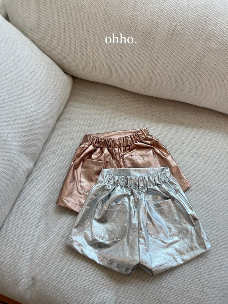 Ohho - Korean Children Fashion - #Kfashion4kids - Shining Wrap Skirt Pants - 2