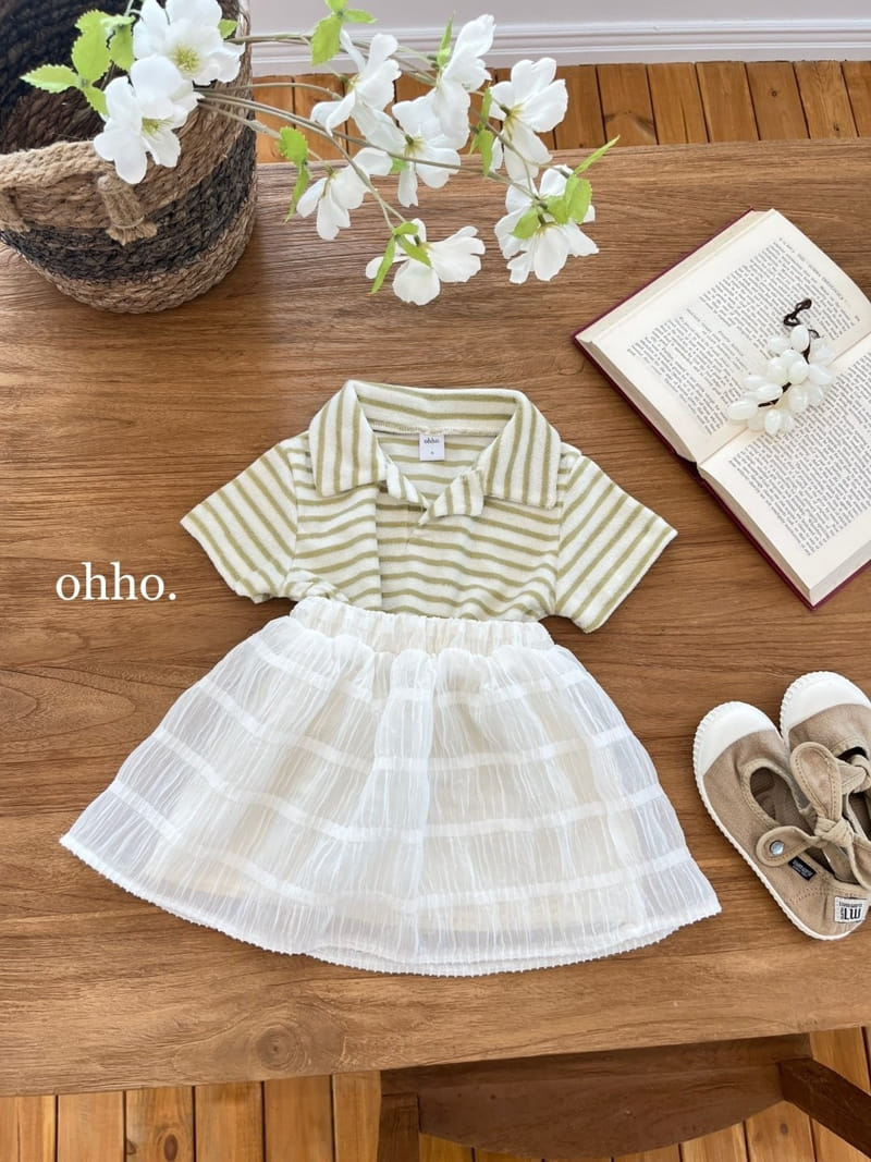 Ohho - Korean Children Fashion - #designkidswear - ST Terry Collar Tee - 5