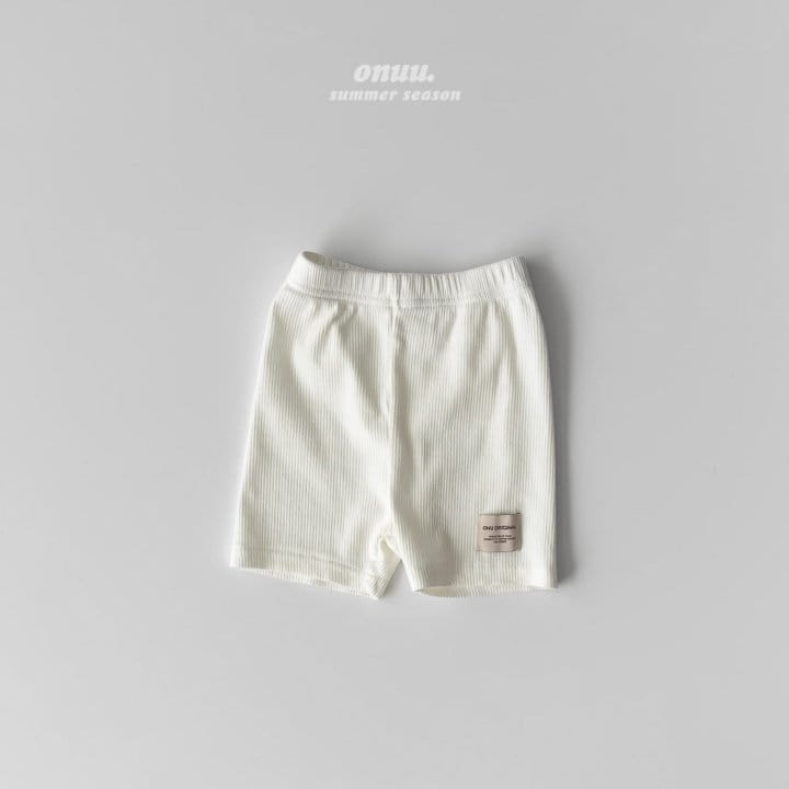 Onu - Korean Children Fashion - #minifashionista - Label Rib Shorts - 3