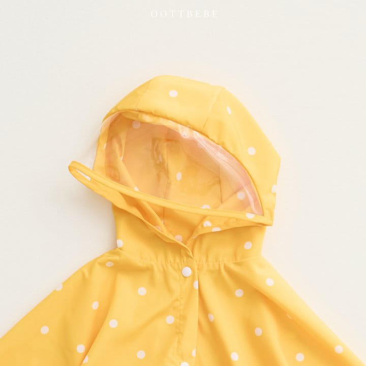 Oott Bebe - Korean Children Fashion - #kidsstore - Rainy Raincoat Pancho - 5