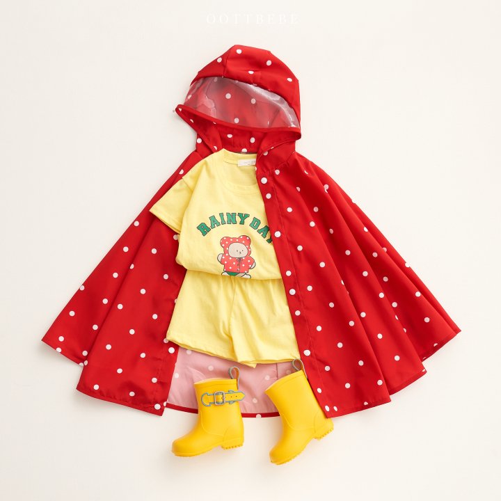 Oott Bebe - Korean Children Fashion - #minifashionista - Rainy Raincoat Pancho - 10