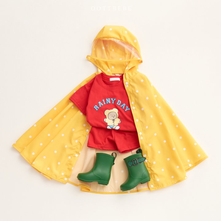 Oott Bebe - Korean Children Fashion - #prettylittlegirls - Rainy Raincoat Pancho - 11