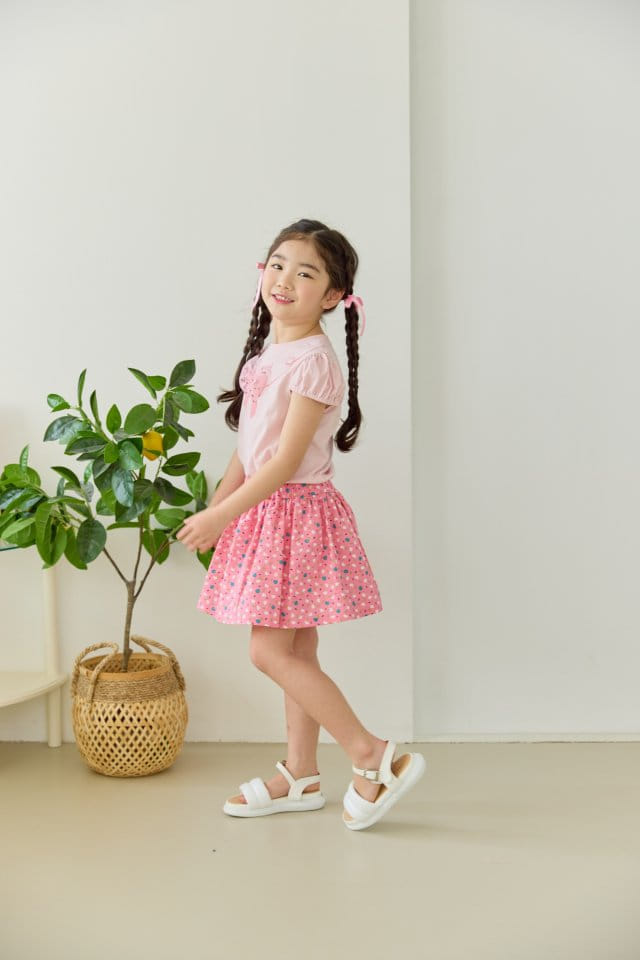 Orange Mom - Korean Children Fashion - #Kfashion4kids - Heart Paint Skirt  - 10