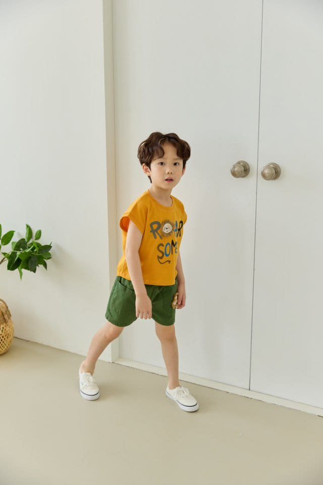 Orange Mom - Korean Children Fashion - #childofig - Lion Tee - 3