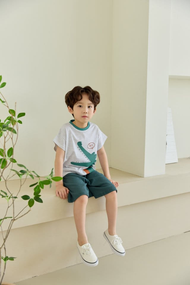 Orange Mom - Korean Children Fashion - #childofig - Crocodile Tee