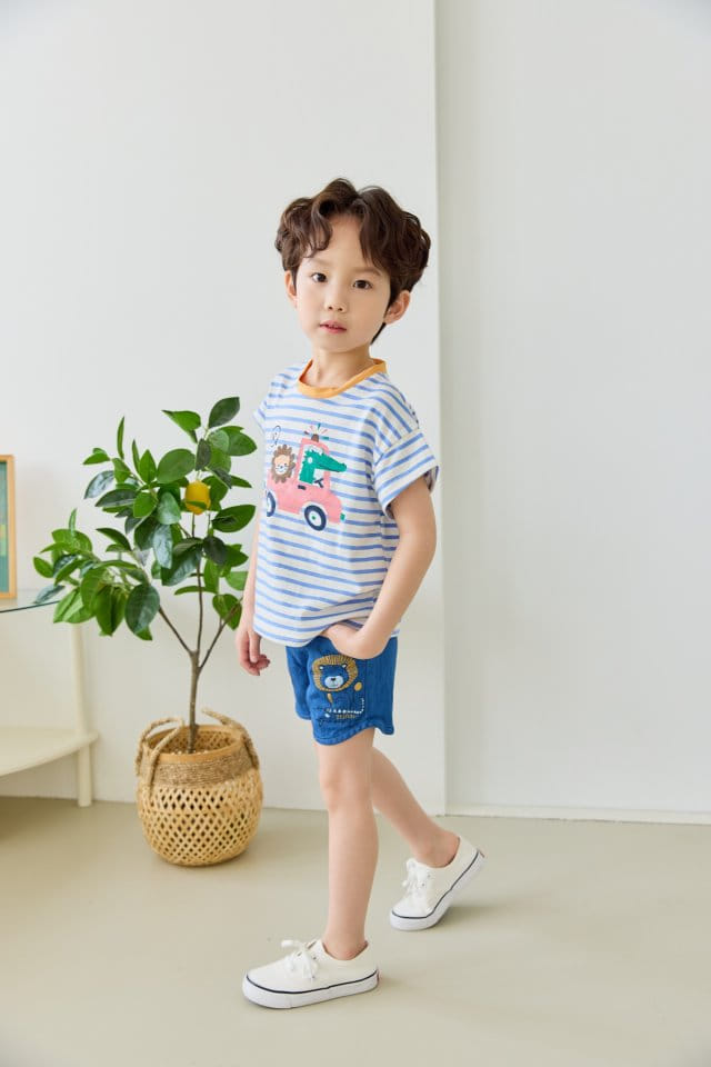 Orange Mom - Korean Children Fashion - #childofig - Dinosaur Car Tee - 11