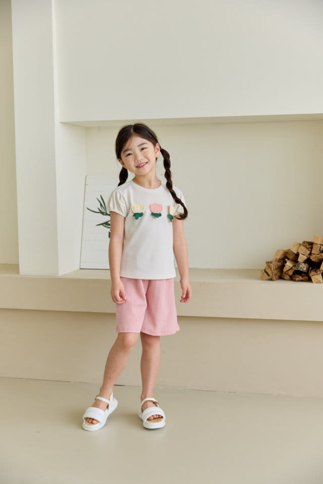 Orange Mom - Korean Children Fashion - #childrensboutique - Tulip Flower Tee - 11