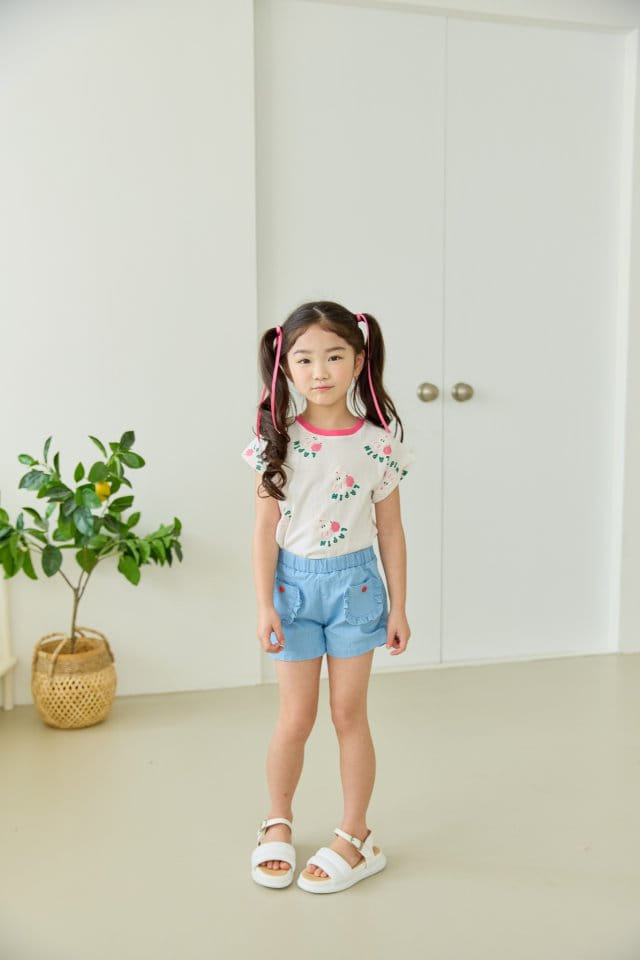 Orange Mom - Korean Children Fashion - #childrensboutique - Cloud Rabbit Tee - 7