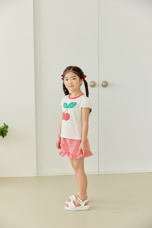 Orange Mom - Korean Children Fashion - #childrensboutique - Check Frill Pants - 5