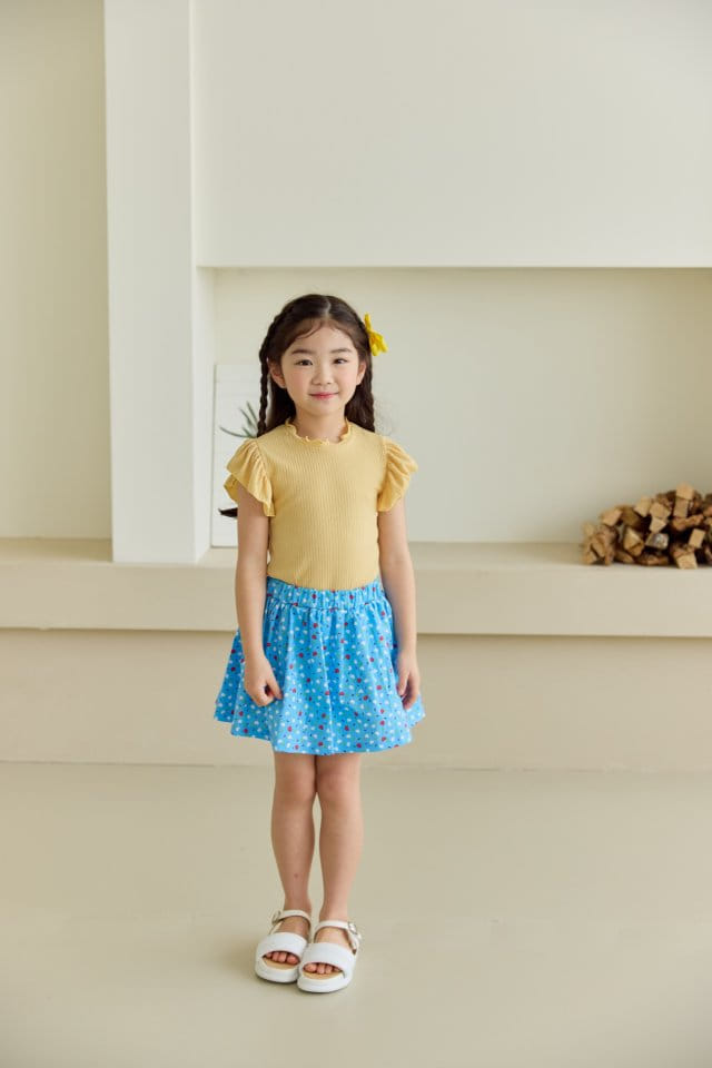 Orange Mom - Korean Children Fashion - #childrensboutique - Heart Paint Skirt  - 4