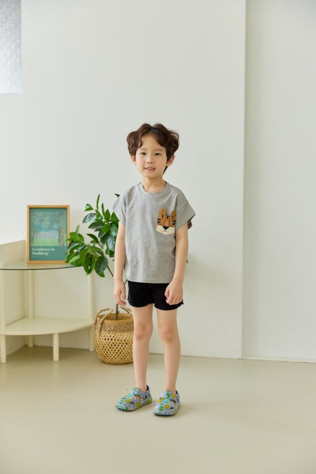 Orange Mom - Korean Children Fashion - #designkidswear - Tiger Pocket Tee - 10