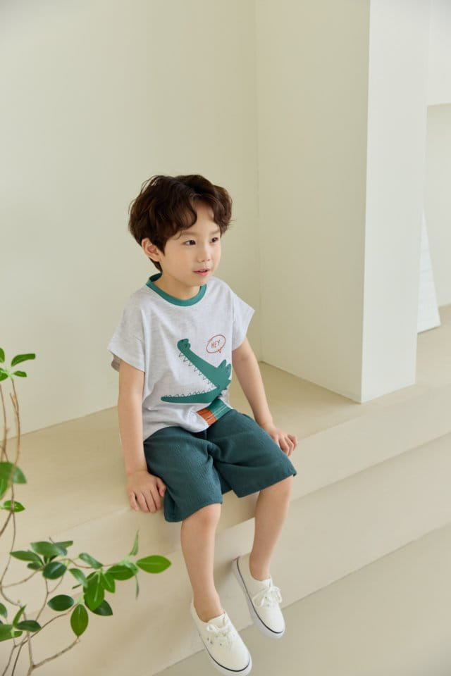 Orange Mom - Korean Children Fashion - #designkidswear - Crocodile Tee - 3