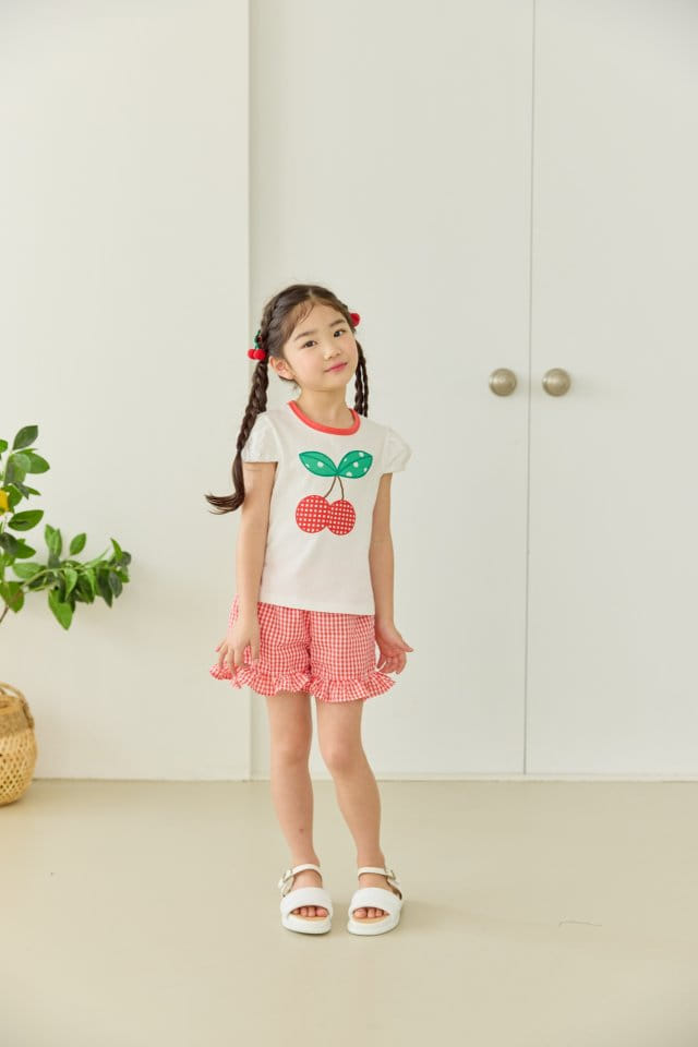 Orange Mom - Korean Children Fashion - #discoveringself - Check Frill Pants - 7