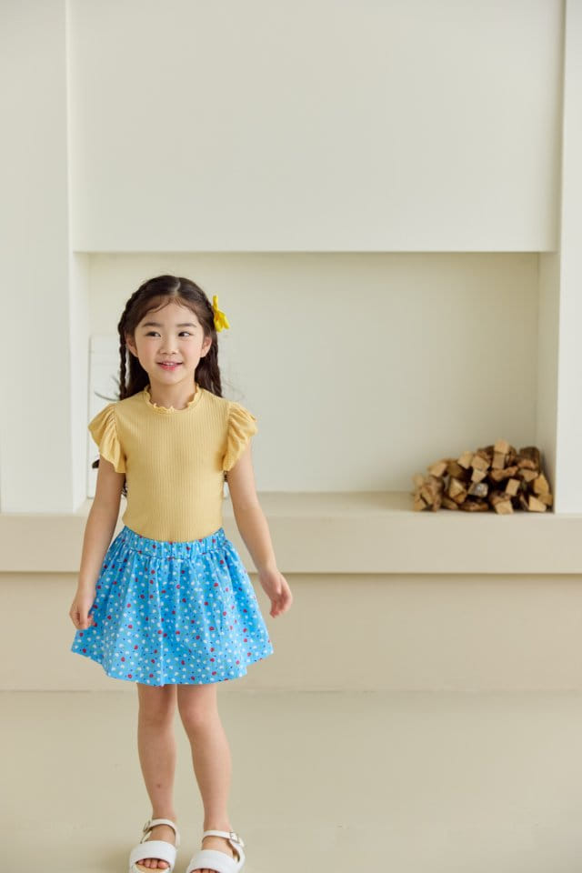 Orange Mom - Korean Children Fashion - #discoveringself - Heart Paint Skirt  - 5