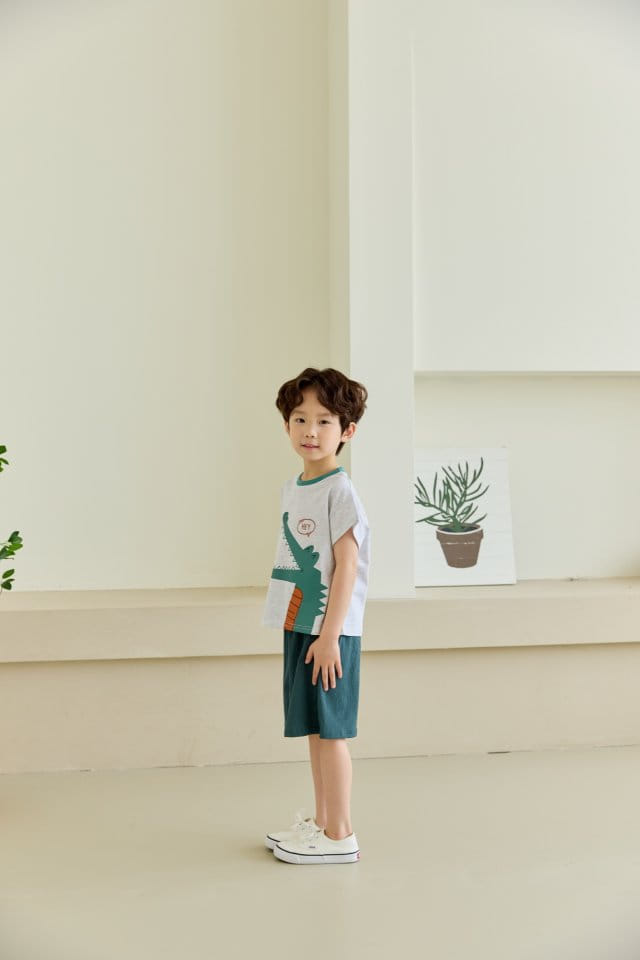 Orange Mom - Korean Children Fashion - #designkidswear - Crocodile Tee - 4