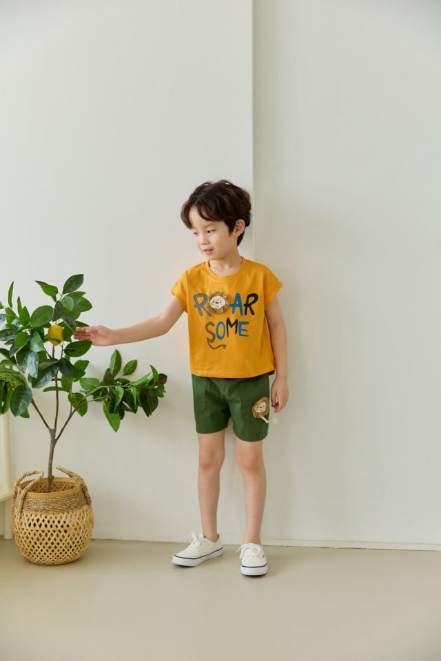 Orange Mom - Korean Children Fashion - #fashionkids - Lion Tee - 7