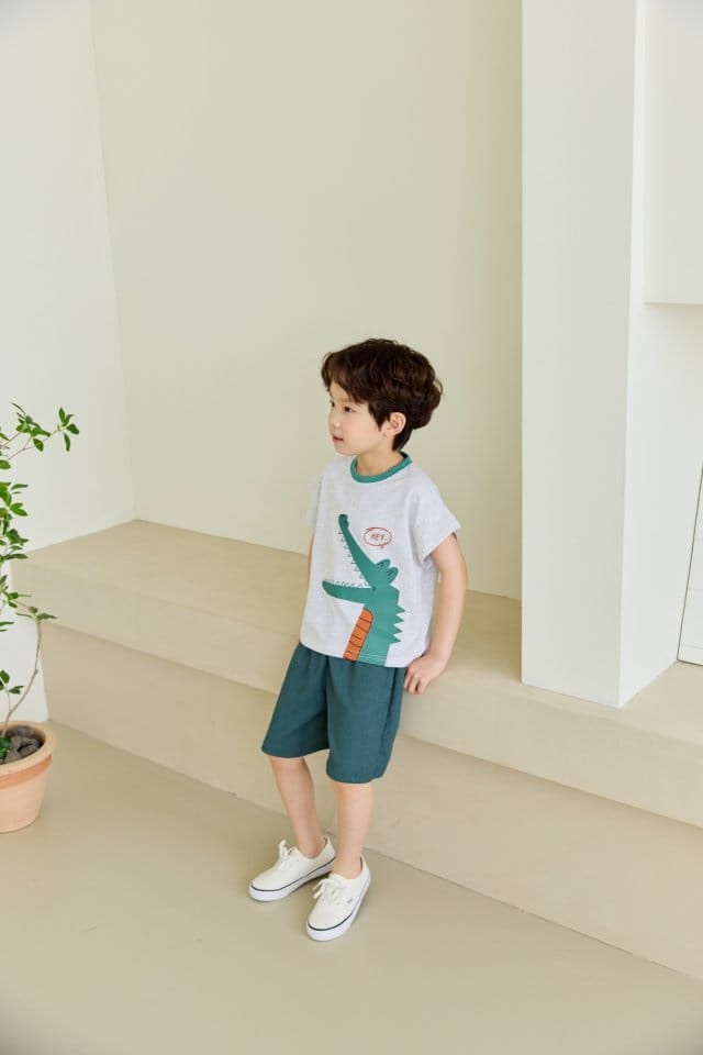 Orange Mom - Korean Children Fashion - #fashionkids - Crocodile Tee - 5