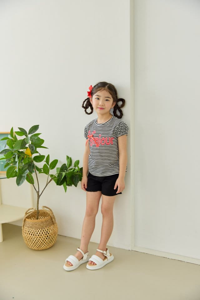 Orange Mom - Korean Children Fashion - #fashionkids - Bonjour Ribbon Tee - 4