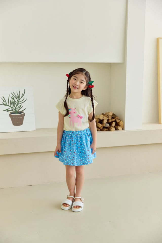 Orange Mom - Korean Children Fashion - #kidsshorts - Unicorn Tee - 3