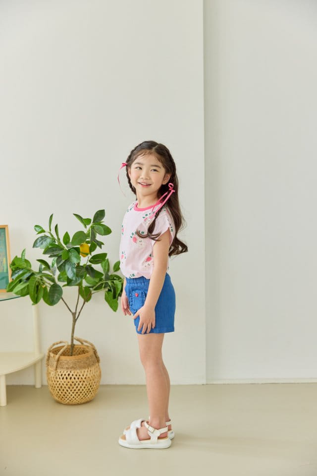 Orange Mom - Korean Children Fashion - #kidsshorts - Cloud Rabbit Tee - 11