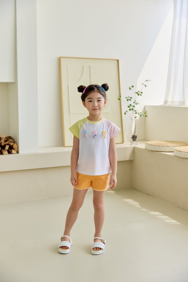 Orange Mom - Korean Children Fashion - #kidsshorts - Candy Tee - 10