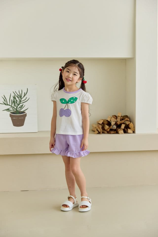 Orange Mom - Korean Children Fashion - #kidsshorts - Check Frill Pants - 9