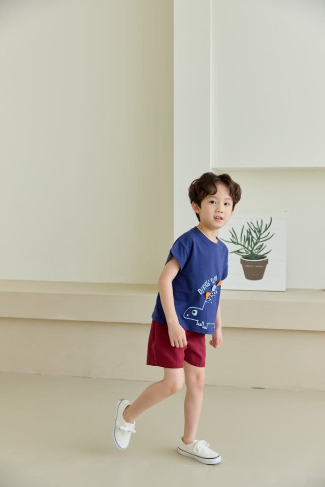 Orange Mom - Korean Children Fashion - #kidsshorts - Bbul Dinosaur Tee - 7