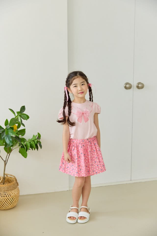 Orange Mom - Korean Children Fashion - #kidsstore - Ribbon Tee