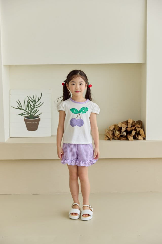 Orange Mom - Korean Children Fashion - #kidsstore - Check Frill Pants - 10