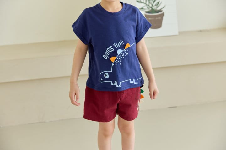 Orange Mom - Korean Children Fashion - #kidsstore - Bbul Dinosaur Tee - 8