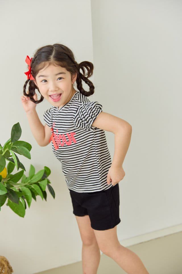 Orange Mom - Korean Children Fashion - #kidzfashiontrend - Bonjour Ribbon Tee - 6