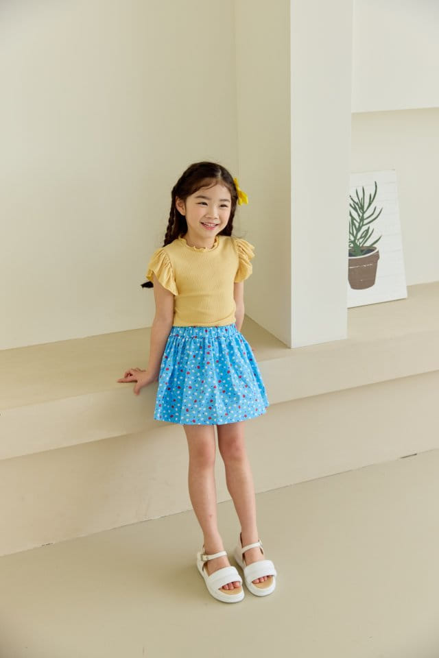 Orange Mom - Korean Children Fashion - #kidzfashiontrend - Heart Paint Skirt  - 9