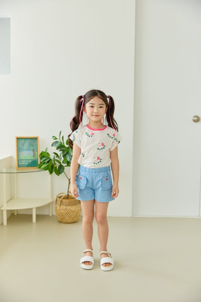 Orange Mom - Korean Children Fashion - #littlefashionista - Cloud Rabbit Tee