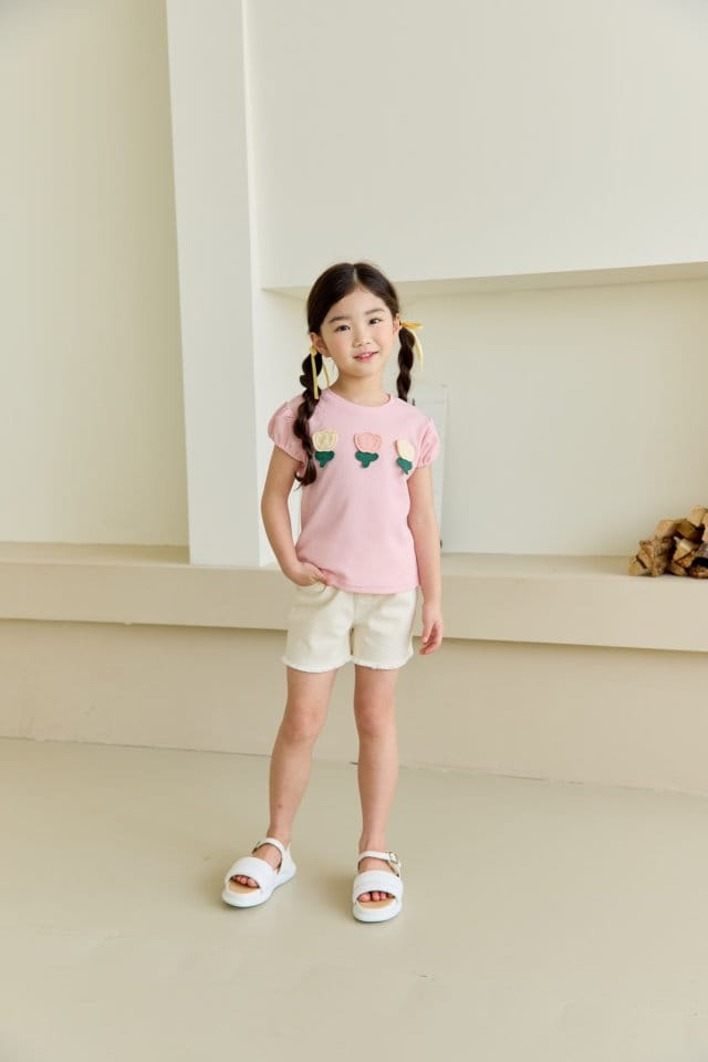 Orange Mom - Korean Children Fashion - #magicofchildhood - Tulip Flower Tee - 6