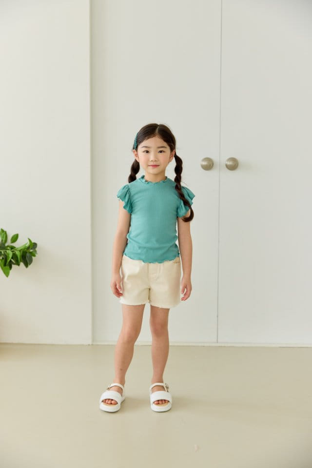 Orange Mom - Korean Children Fashion - #magicofchildhood - Rib Wing Tee - 3