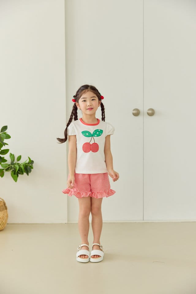 Orange Mom - Korean Children Fashion - #minifashionista - Cherry Tee - 8