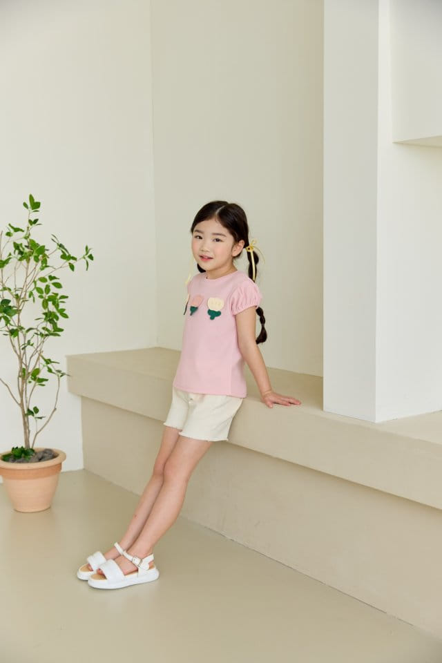 Orange Mom - Korean Children Fashion - #minifashionista - Tulip Flower Tee - 7