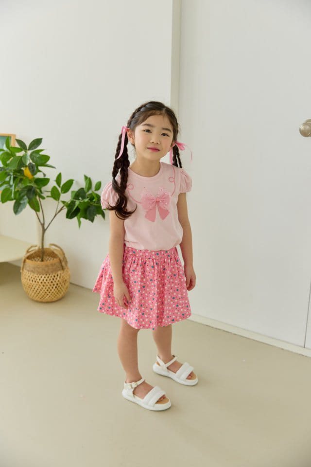 Orange Mom - Korean Children Fashion - #minifashionista - Ribbon Tee - 6