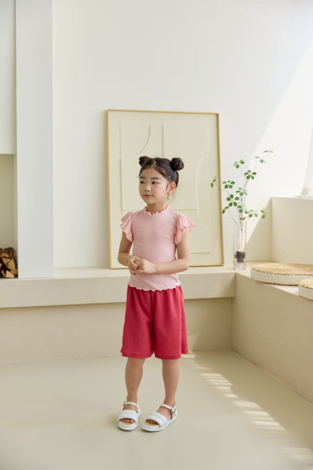 Orange Mom - Korean Children Fashion - #magicofchildhood - Rib Wing Tee - 4