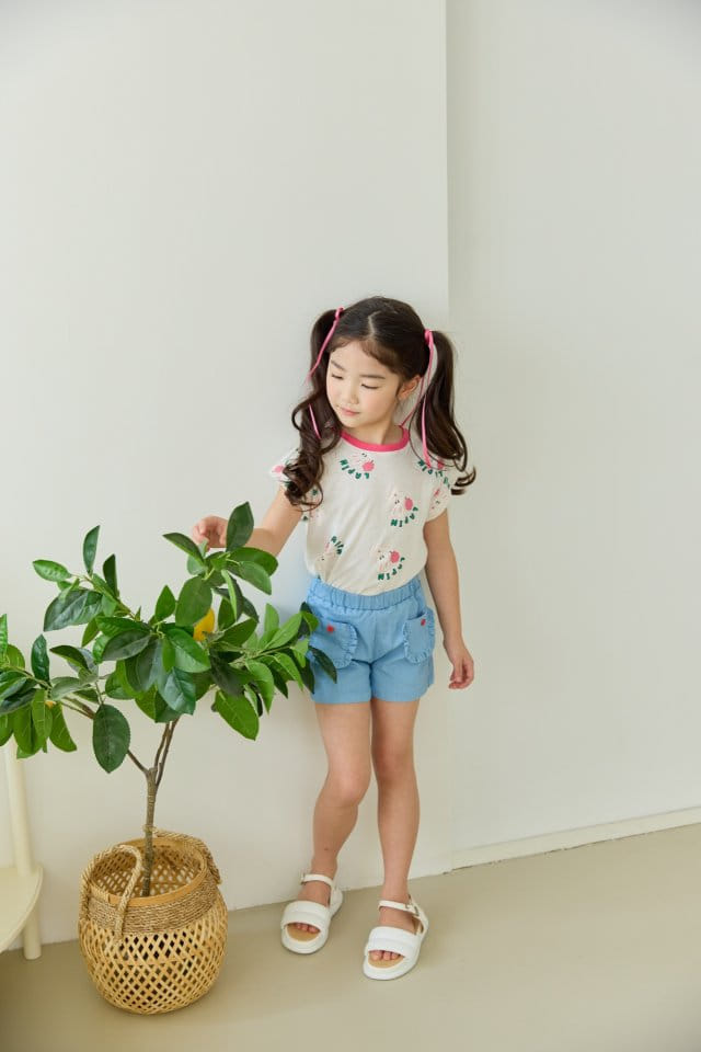 Orange Mom - Korean Children Fashion - #minifashionista - Cloud Rabbit Tee - 3